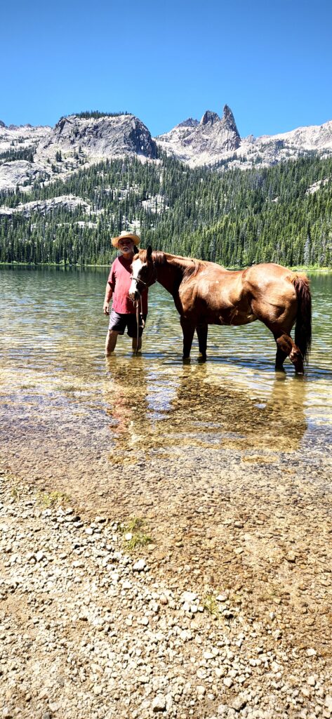 Swim trip to Hell Roaring Lake