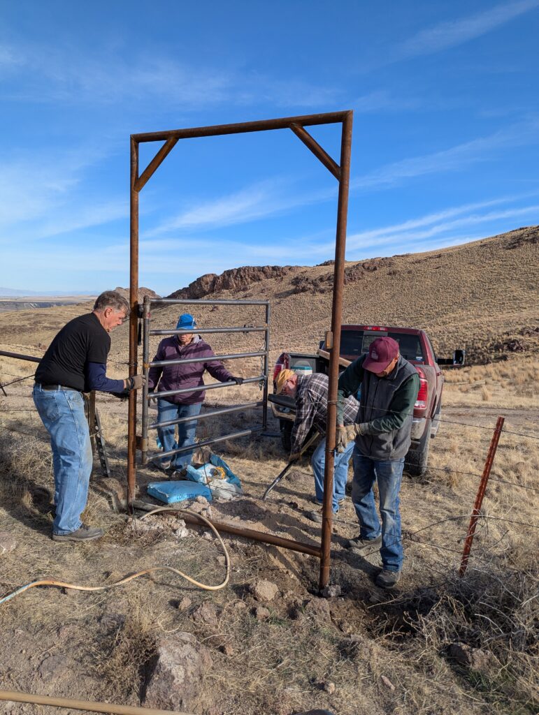 Putting in gates